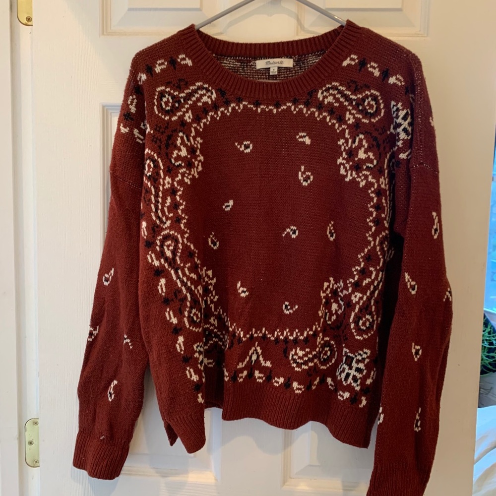 Madewell handkerchief sweater Sz M